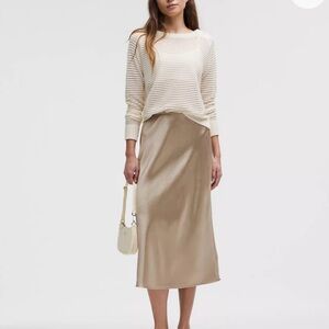 Lululemon Athletica Gold Midi Skirt